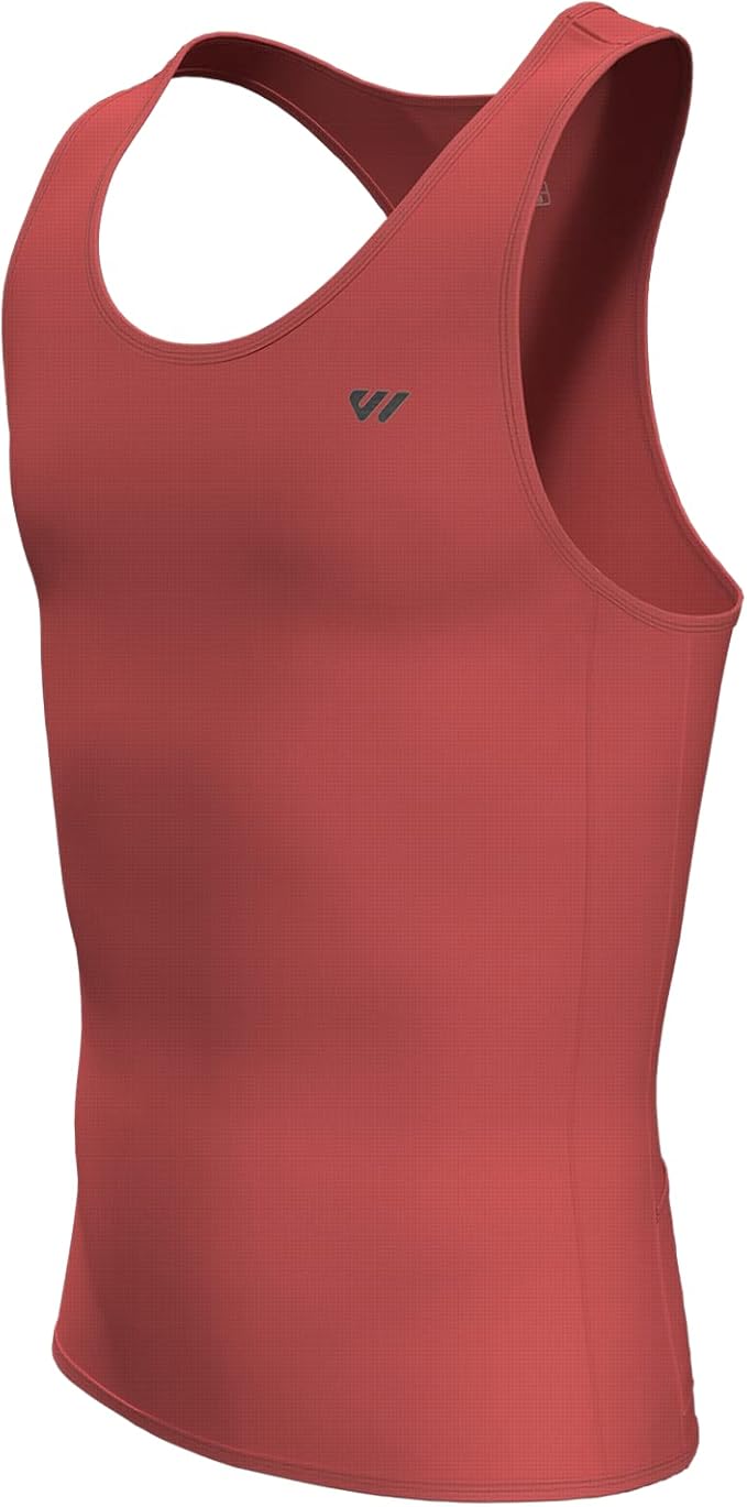 Lo.gas Sleeveless Cycling Jersey Men, Biking Base Layer Breathable and Lightweight with Back Pocket Sports Vest