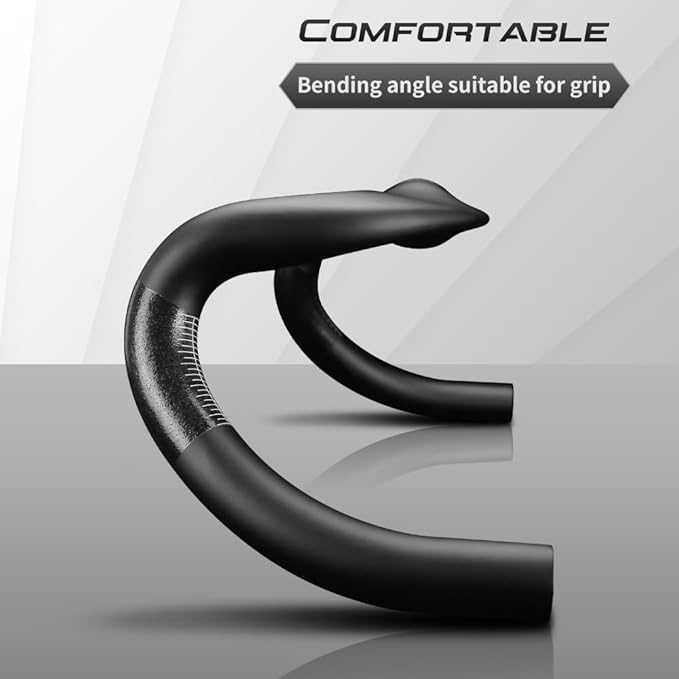 Alfa Pasca Aero Handlebars for Road Bike Carbon Racing Bicycle Handlebars Drop Bars Lightweight 31.8 UD Glossy/Matte 400/420/440mm