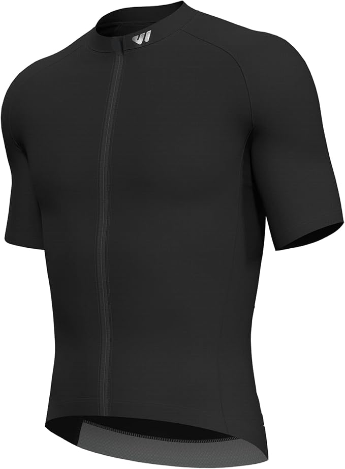 Lo.gas Cycling Jersey Men Short Sleeve, Road Bike Jerseys Full Zipper with Pockets, Bicycle Clothing Breathable Quick Dry