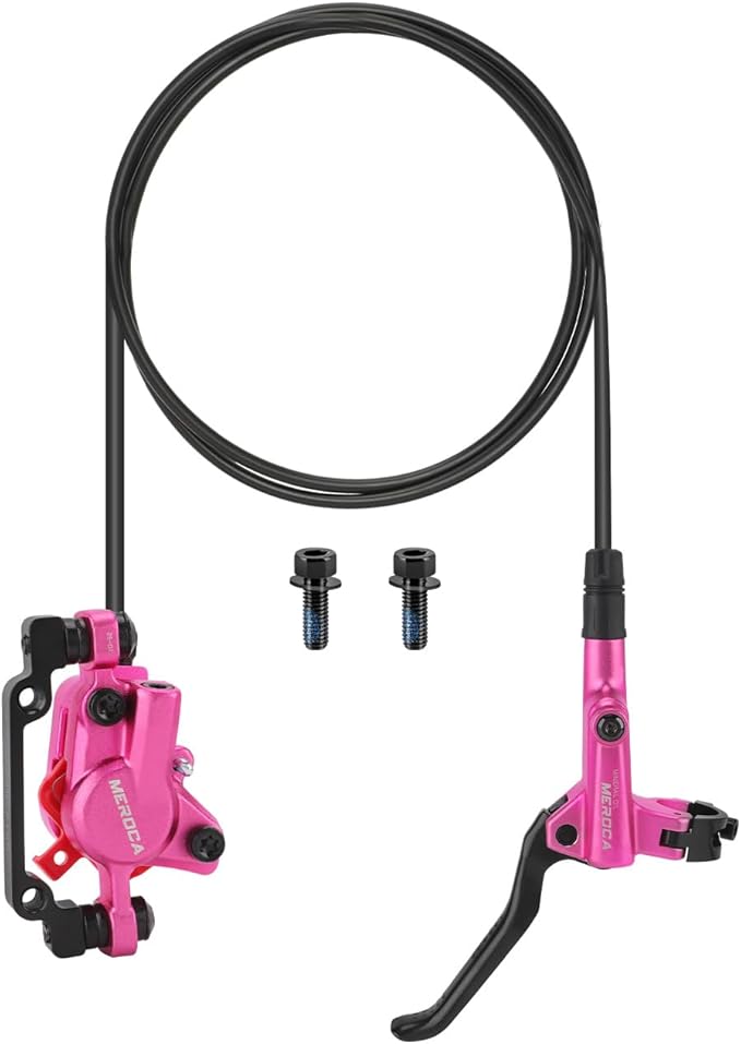 MEROCA M800 Mountain Bike Hydraulic Disc Brakes Hydraulic Bike Brakes Front 800mm and Rear 1400mm with PM Adapter for 160mm Rotor
