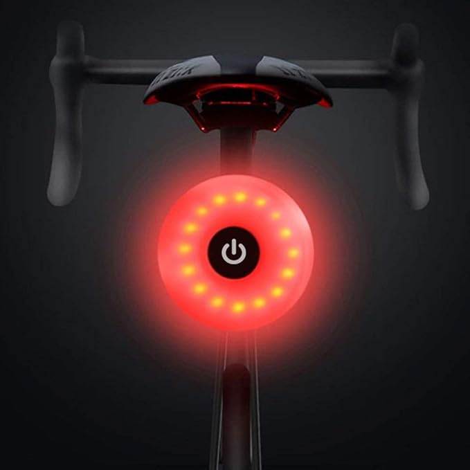 WASAGA Bike Tail Light, Sport LED Rear Bike Light USB Rechargeable, Red High Intensity Bicycle Taillight Waterproof, Helmet Backpack LED Lamp Safety Warning Strobe Light