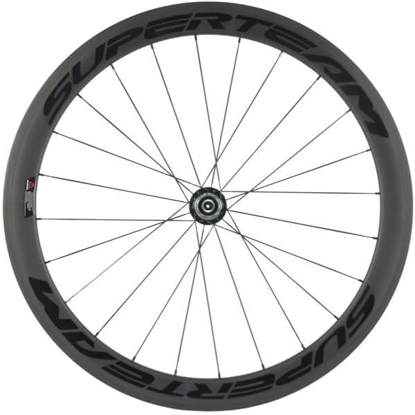 Superteam Carbon Fiber Road Bike Wheels 700C Clincher Wheelset 50mm Matte 23 Width
