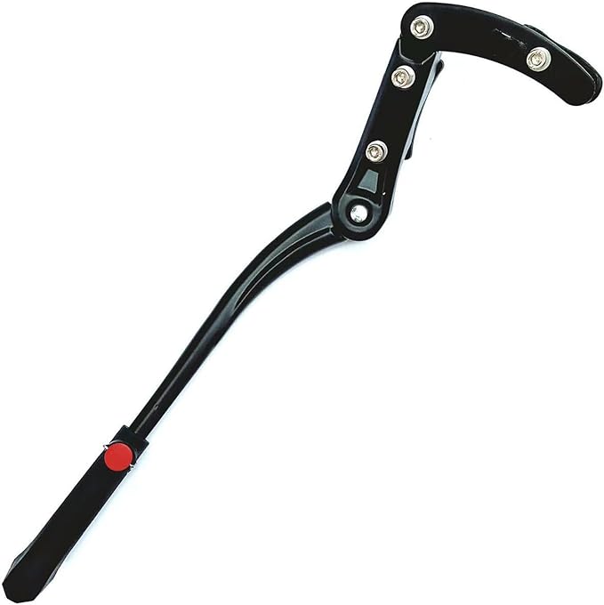 BAFOVY Adjustable Bike Kickstand, Aluminum Alloy Rear Side Bicycle Stand with Height Adjustment from 48cm to 52cm, for Mountain Road BMX Bikes