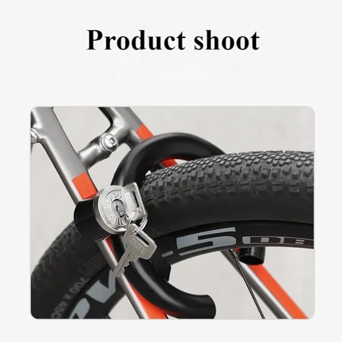 Bike Lock Frame Locks Replacement Retractable Ring Lock Anti Theft Bicycle Locks Framelock Cafe Lock Temporary Security Locks for Most Bikes with Frame Mounting Points