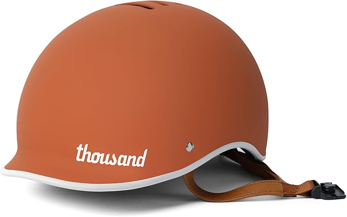 Thousand Heritage 1.0 Adult Bike Helmet; The Original Low Profile Retro Commuter Cycling Helmet Safety Certified for Bicycle Skateboard Skating Roller Skates; for Men & Women