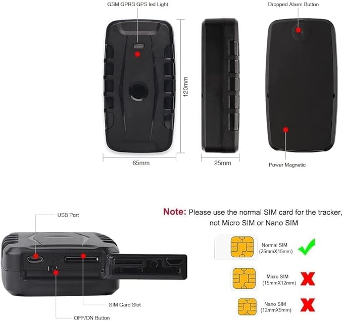 GPS Tracker for Vehicles Winnes 4G TK918 Worldwide Real-time Tracking Magnetic GPS Locator with 20000mah Battery Waterproof Tracker with Anti-Theft Alarm for Car/Boat,SIM Card Needed