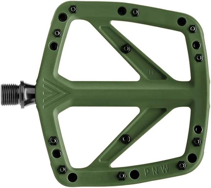 PNW Components Range Composite MTB Pedals – Nylon Flat Mountain Bike Pedals – Sealed Bearings – Wide Platform – Multiple Colors