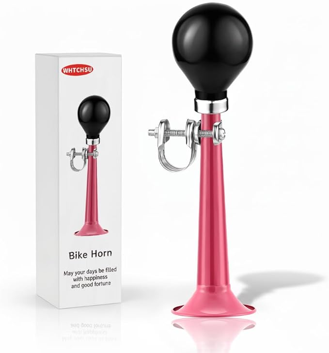 Bike Horn for Adults Classic Horn Metal Squeeze Clown Horn, Fits All Bicycle Handle Bar, Loud Sounds