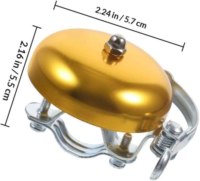2pcs Vintage Bike Bell for Mountain Bikes Aluminum Alloy Bicycle Handlebar Bell with Loud Ring Small and Adults Cycling Accessories