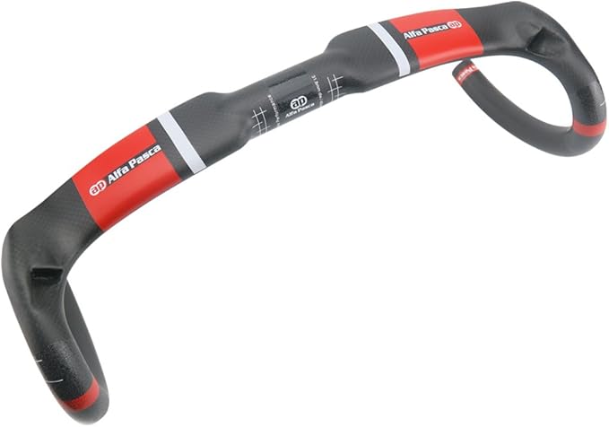 Alfa Pasca Aero Handlebars for Road Bike Carbon Racing Bicycle Handlebars Drop Bars Lightweight 31.8 UD Glossy/Matte 400/420/440mm