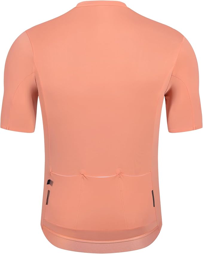 Santic Men's Cycling Jersey Short Sleeve Tops Bicycle Bike Shirt Full Zipper UPF 50+ Bicycle Jersey with Pockets