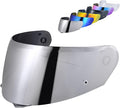 HJ-33 Visor Shield Replacement, I90 Visor Face Shield Compatible With HJ-33 Helmet Visor Accessories (Chrome Silver)