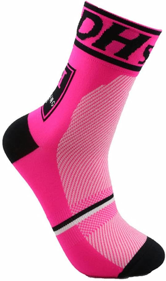 Cycling Socks Pro Mens Womens Riding Socks Bicycle Bike Sport Ankle Athletic Socks XC MTB BMX Black White Pink Blue Green