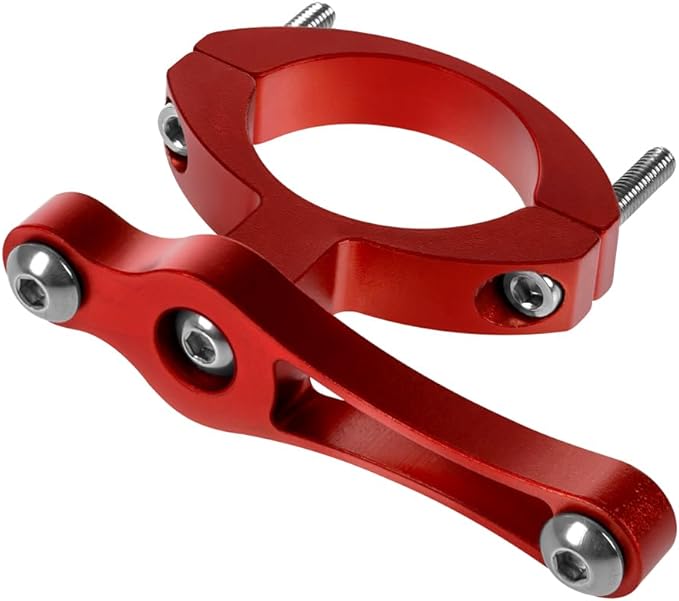 Bicycle Bottle Cage Adapter Bike Water Bottle Cage Holder Mount Adapter Adjustable Aluminum Alloy Seat Tube Diameter 19-33mm CNC Machined Handlebar Seat Post Cup Mount Converter