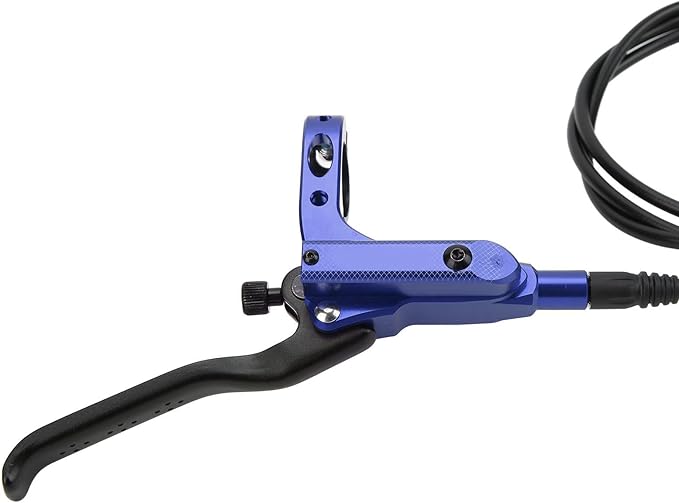 Mountain Bike Hydraulic Disc Brake Set, 4 Piston Front Rear Brake with Screw and Olive Head, Oil Needle, Mounting Column for Most Bikes