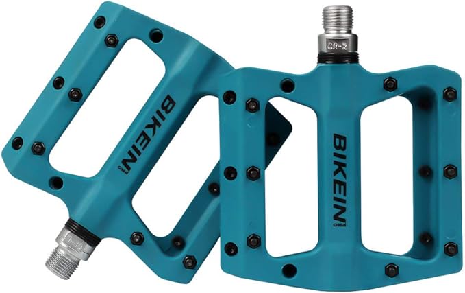 MTB Bike Pedal Nylon Fiber Non-Slip 9/16 Inch Bicycle Platform Flat Pedals for Road Mountain BMX Bike