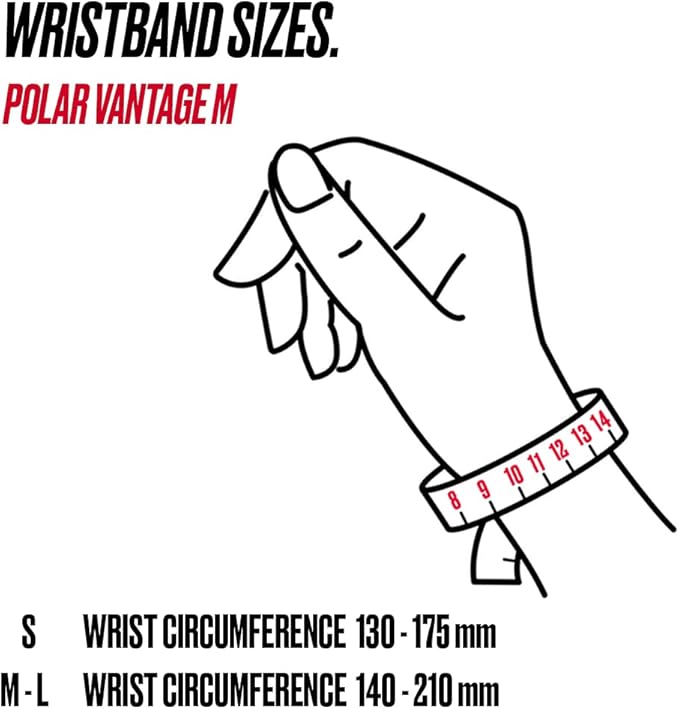 POLAR Vantage M –Advanced Running & Multisport Watch with GPS and Wrist-Based Heart Rate (Lightweight Design & Latest Technology), White, M-L