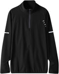 Mens Cycling Bike Jersey Long Sleeve Bicycle Shirts Stretch Color Matching Breathable Quick-Dry Zip Running Shirt