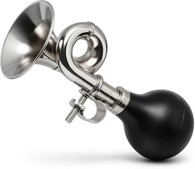 Aluminum Alloy Bike Horn, Loud Bicycle Horns for Kids and Adults,Retro and Easy-to-Install Bicycle Accessories