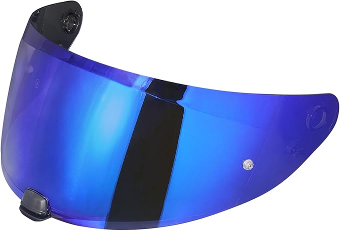 Hj-31 Motorcycle Helmet Visor,Shield Replacement Visor for i10 /i70,Motorcycle Visors,Motorcycle Helmet Visor Accessories(Chrome Blue)