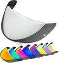 HJ-34P Helmet Visor Replacement for HJC C10.Motorcycle Helmet Shield UV Protection Compatible with HJC C10 (Silver)