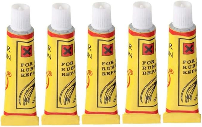 Bike Tyre Repair Glue - Inner Tube Patch Kit, Puncture Repair Tools 5PCS
