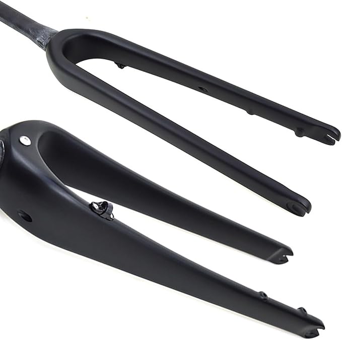 Gravel Bikes Rigid Fork 700C Road Bikes Fork Full Carbon Fiber Disc Brake Front Fork 1-1/8" Straight/Tapered Tube Hard Fork Quick Release 9 * 100mm(Tapered)