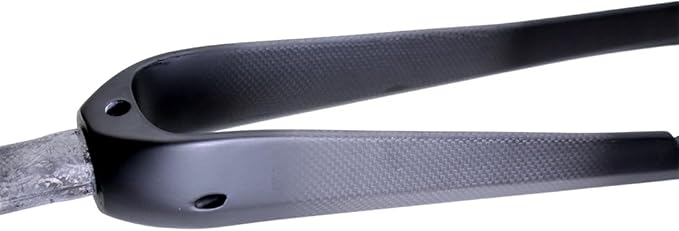 WCS 700C Carbon Road Bike Fork – 1-1/8” Straight Steerer, QR 9mm, Max 32C Flat Mount Disc (Light Gravel/Commuter)