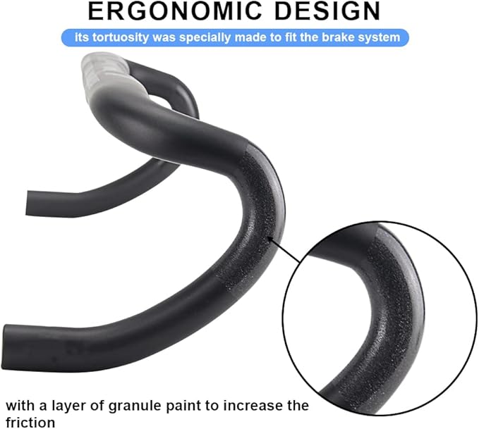 Road Bike Handlebars 31.8 Alfa Pasca Carbon Handlebars Road Bike 31.8mm Aero Drop Handle Bars Carbon Fiber Handlebars Bicycle Accessories Ud Matte 380/400/420/440mm