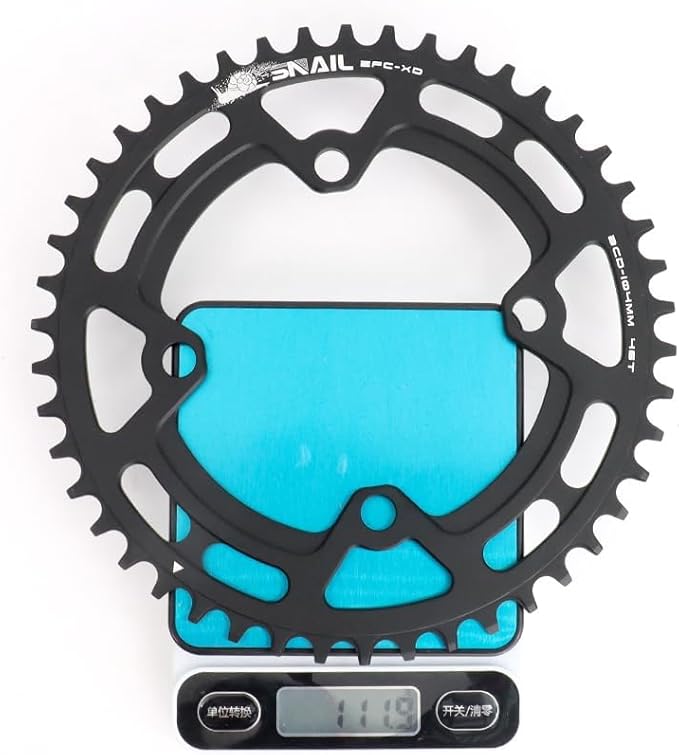 FOMTOR 104 BCD Chainring (30-52T) 7-12 Speed Compatible CNC 7075 Aluminum Narrow Wide Tooth Round Oval Chainrings for MTB/Road Bike Ebike Chainwheel Black/Red