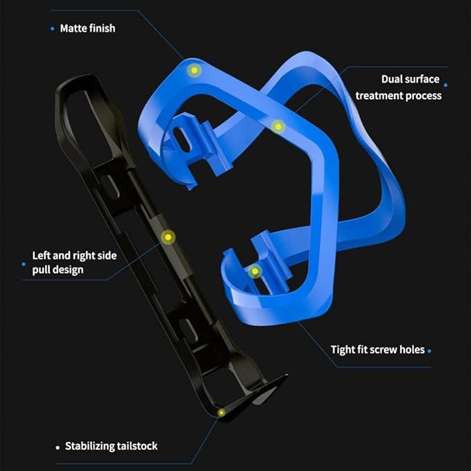 Bike Water Bottle Cage, Durable Ultralight Plastic Water Drink Holder, Bicycle Water Bottle Cage for MTB, Road Bike, Mountain Bike