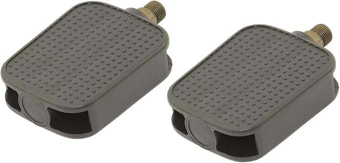Alta Flat Square Platform Barefoot Surface Style Bicycle Pedals in Black, Multiple Sizes