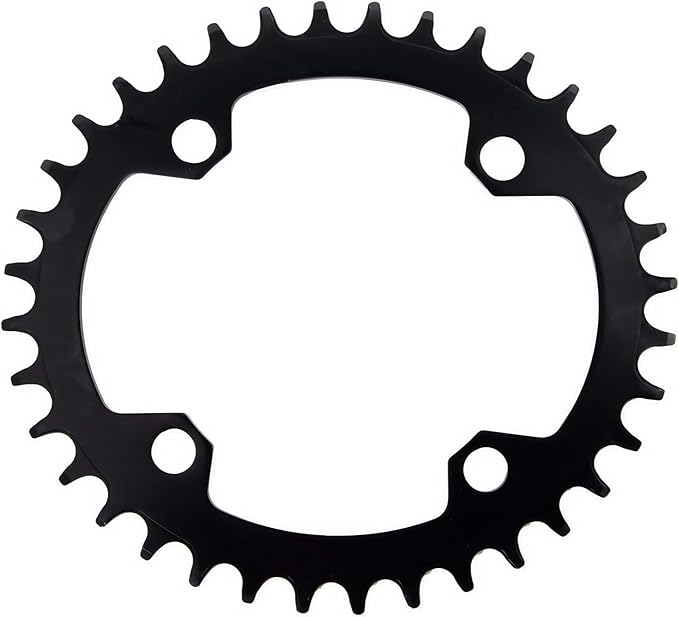 YBEKI Pro-Grade 104BCD Chainring (30-52T) CNC 7075-T6 Aluminum Narrow-Wide MTB/Road Round Oval Bike Chainwheel | Shimano/SRAM 8-11 Speed Compatible | 573MPa Strength(Black/Red/Blue)