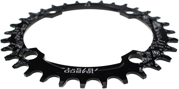 CYSKY 104 BCD Chainring 30T to 52T Narrow Wide Chainring with Sprocket Bolts for 1x Set-up Road Bike Mountain Bike BMX MTB Gravel Ebike