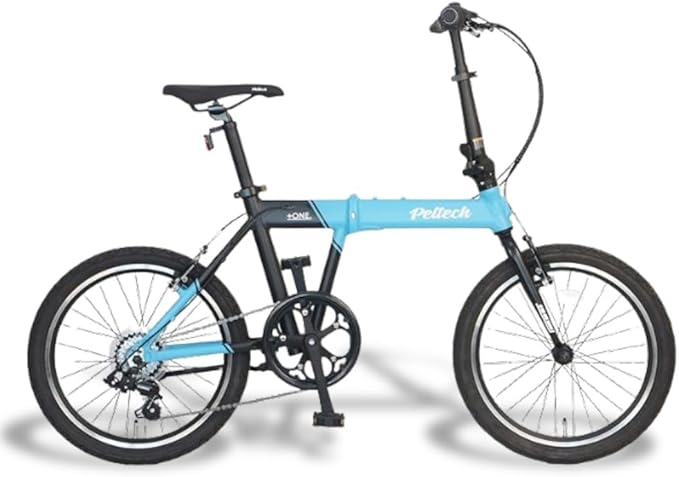 PELTECH Flip One Lightweight Aluminum Folding Bicycle, Total Weight 26.0 lbs (11.8 kg), 20 inch Exterior, 7 Tiers
