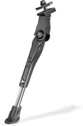 CyclingDeal Adjustable Bicycle Kickstand Centre Mount Type - for MTB Hybrid Kids Bikes - Premium Aluminium Alloy with Rubber Pads Non-Slip Non-Scratch Design - for 24" - 29" MTBs