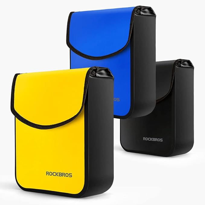 Bike Handlebar Bag, Waterproof Bike Handlebar Bag Cycling Front Storage Pouch Bicycle Frame Bag 4.5L for Road Bike Electric Bike Scooter