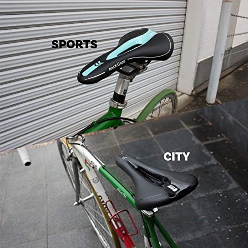 GORIX Bike Saddle Seat Racing Model Comfortable Cushion with Rail Mountain Road Bicycle for Men and Women (3621A)