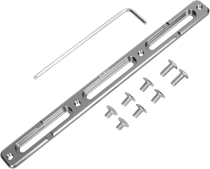 PLATT Bike Alt-Position Bottle Cage Mounts,Bike Bottle Cage Adapter,Bicycle B-RAD Mounting Base (Titanium,3Slot)