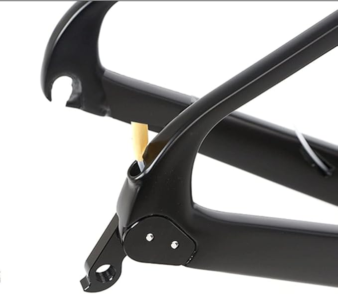 Carbon Fiber Road Bike Frameset 700C C Brake Racing Frame with Fork 45/48/51/54cm 100/130mm Quick Release Frame Set Internal Routing(48cmc)