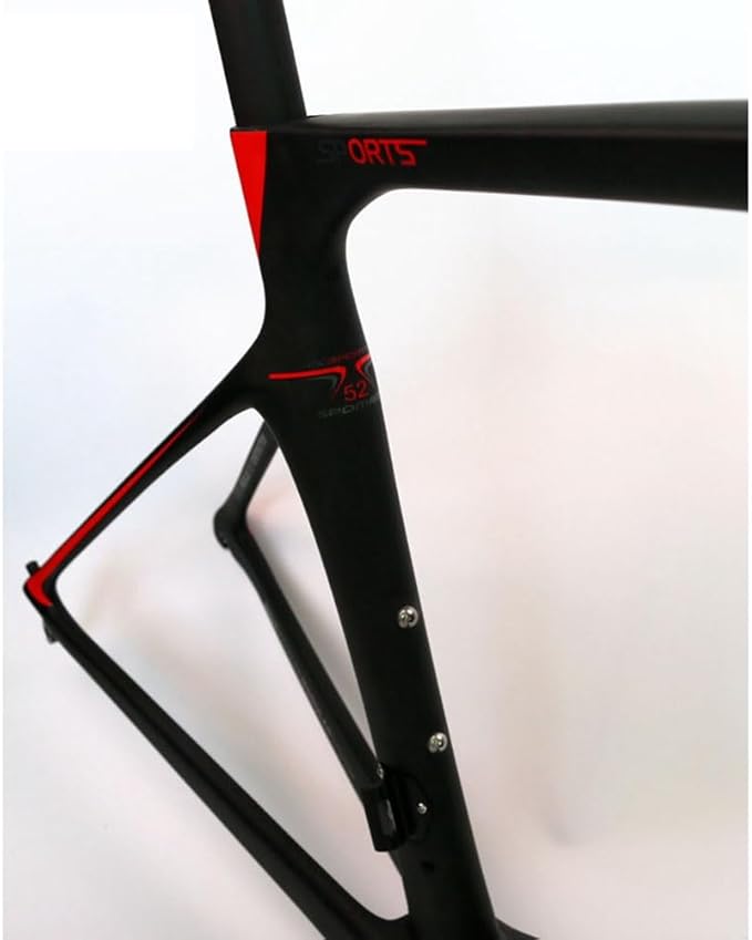 TUJISEK 700C Road Bikes Break Wind Frame Carbon Fibre Ultra Light Frameset with Fork and Seatpost 46/49/52/54/56CM Frame V Brake QR 130MM Semi Internal Routing