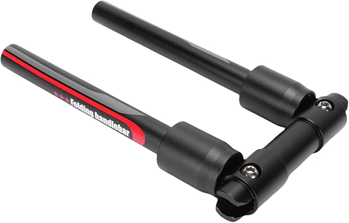 Foldable Bike Handlebars, Space Saving Quick Release Design, Aluminum Alloy Handlebar for Mountain Bikes Scooters Commuters Outdoor Riding Storage