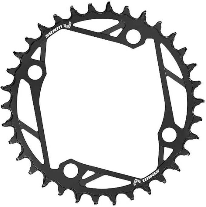 SRAM, Eagle T-Type E-MTB, Chainring, Teeth: 34, Speed: 12, BCD: 104, Bolts: 4, Steel, Black