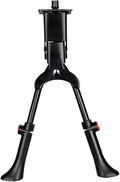 CHANGCHENG Bike Double Leg Kickstand,Adjustable Aluminum Alloy Dual Leg Kick Stand Universal for Most 26-29 Inch Mountain Road Bikes Electric Bikes