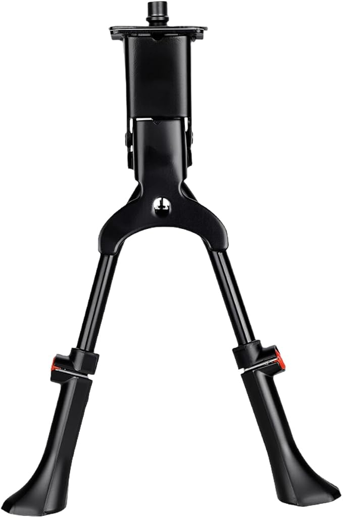 CHANGCHENG Bike Double Leg Kickstand,Adjustable Aluminum Alloy Dual Leg Kick Stand Universal for Most 26-29 Inch Mountain Road Bikes Electric Bikes