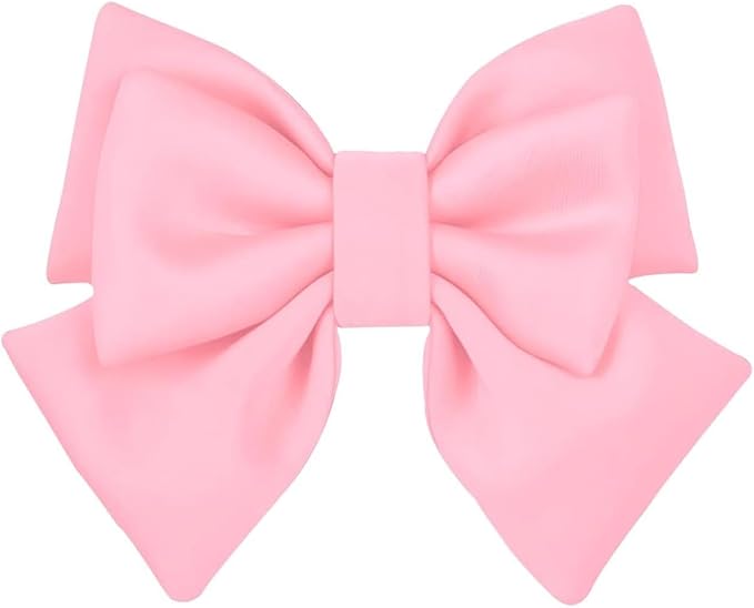 Large Bow Helmet Accessory, Cute Beautiful Bow Helmet Accessory, Suction Cup Waterproof Fade-Resistant Ornament for Women, Universal for Most Motorcycle Helmets