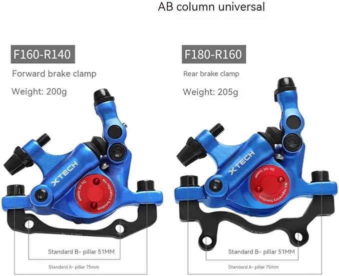 Zoom XTECH HB100 Mountain Bike Hydraulic Line Pulling Disc Brakes Electric Folding Car Mountain Road Bike Line Pull Oil Brake Disc Brake Set