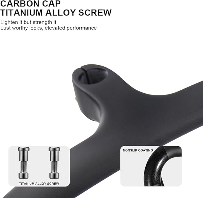 carbon handlebars road bike handlebar for road bike 3k matte 400 * 120mm drop bar for fork 28.6mm road bike handle bar integrated handlebar with stem