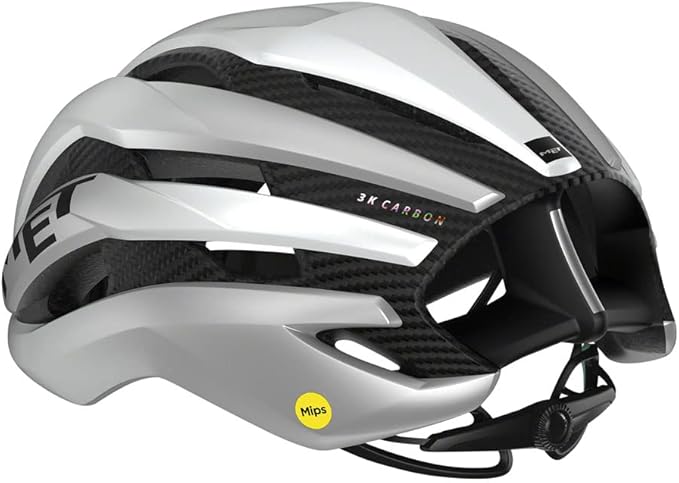 MET Trenta 3K Carbon MIPS Road Bike Helmet | Aerodynamic Racing Helmet for Adults, Carbon Fiber Construction, MIPS AIR Tech, Sunglasses Port