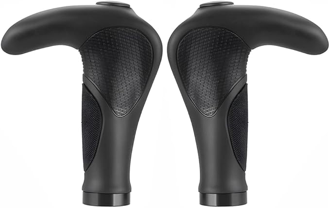 Bike Handlebar Grips, Soft Gel Inserts Shock Resistance Ergonomics Comfort Design,for MTB Bicycle Mountain Bike Grip